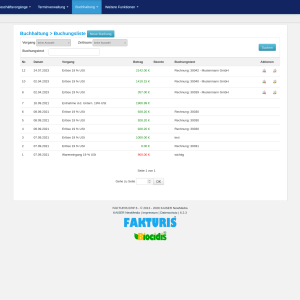 buchungsliste